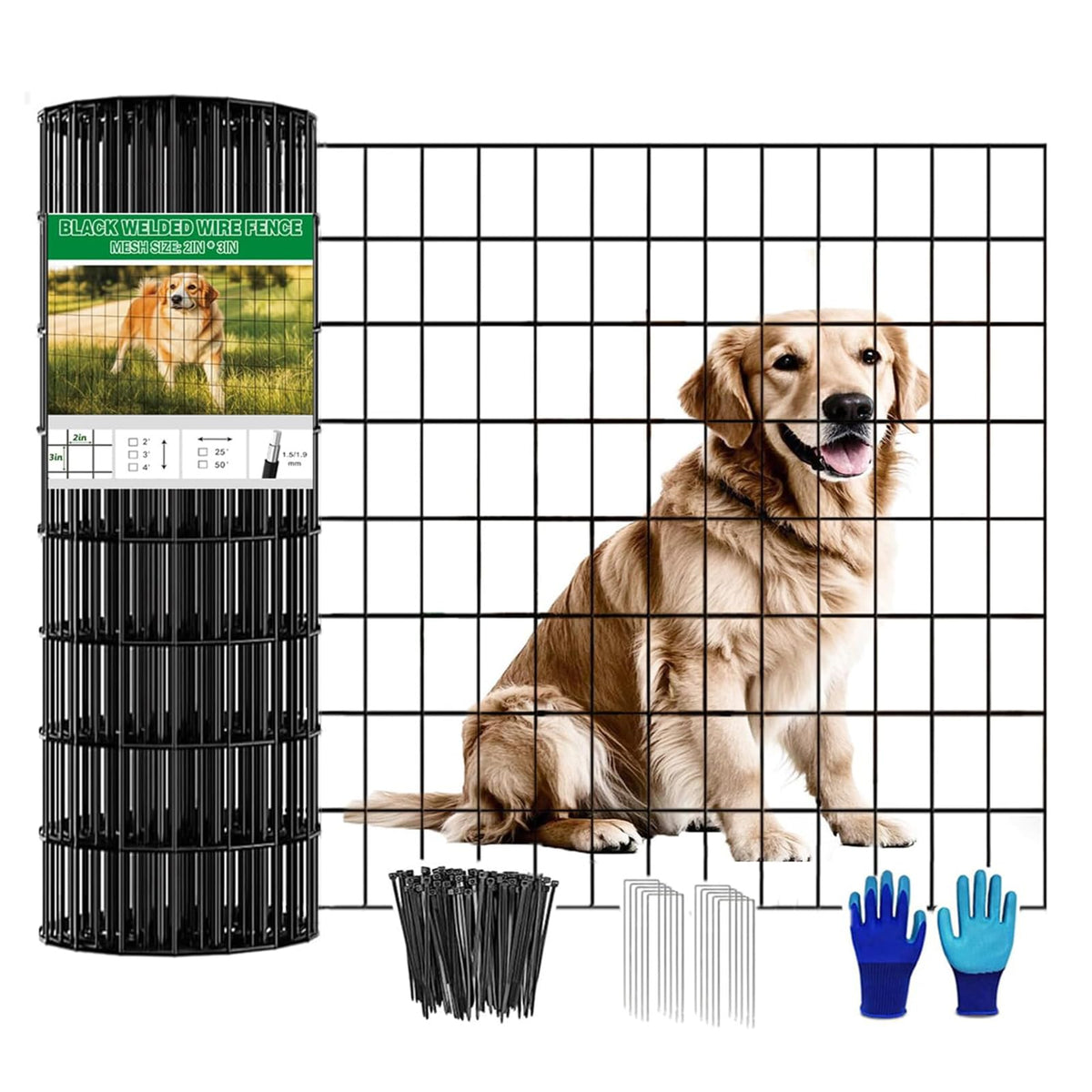 YAGJIA welded wire fence with 2x3 inch mesh for durable garden protection