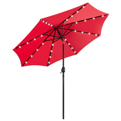 Yaheetech 9FT umbrella canopy provides shade with UV protective fabric for sunny patios
