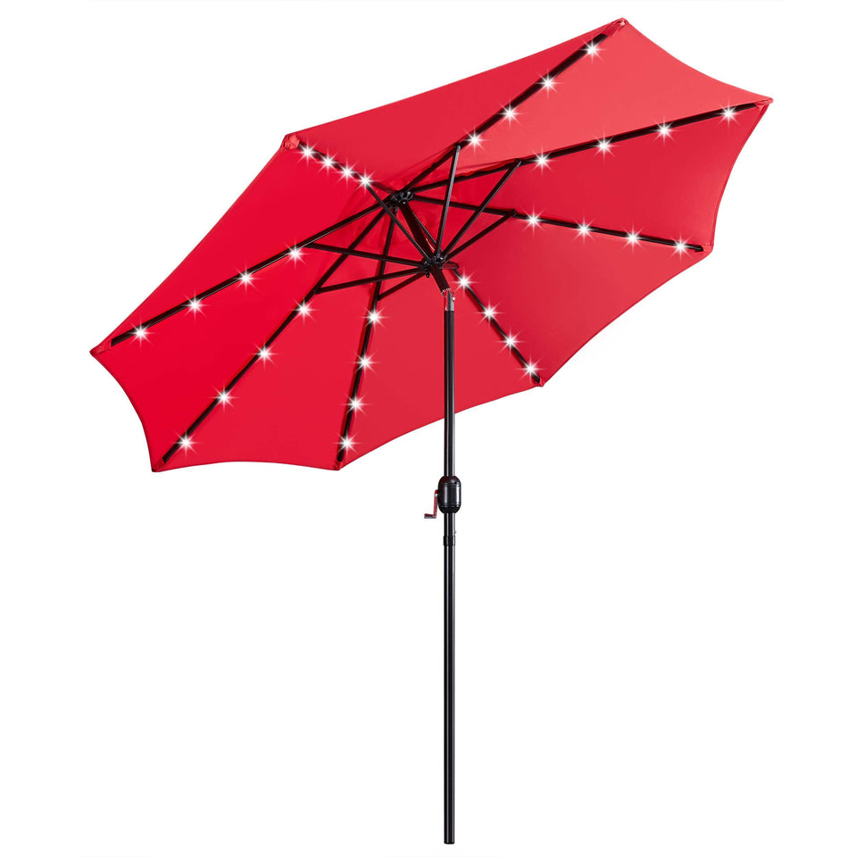 Yaheetech 9FT umbrella canopy provides shade with UV protective fabric for sunny patios