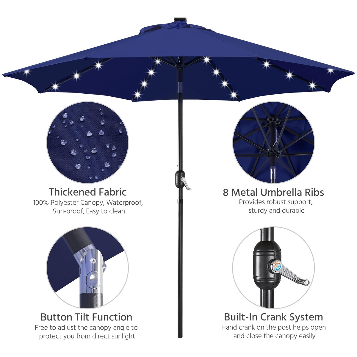 Yaheetech push-button tilt for flexible shade directions