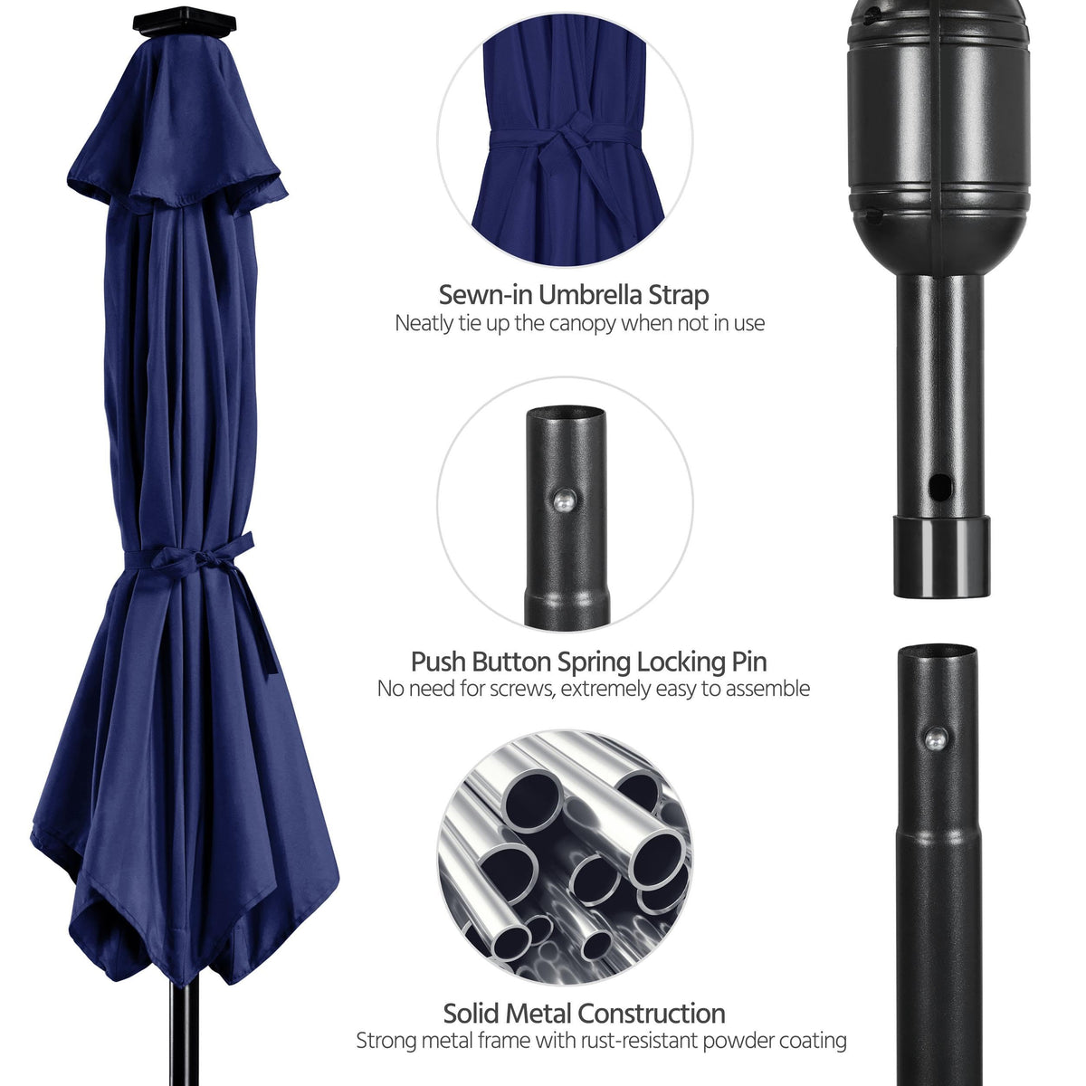 Yaheetech water-resistant polyester canopy blocks sun and light rain