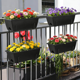 YAHKBTEN vertical garden on balcony saves floor space and blooms.