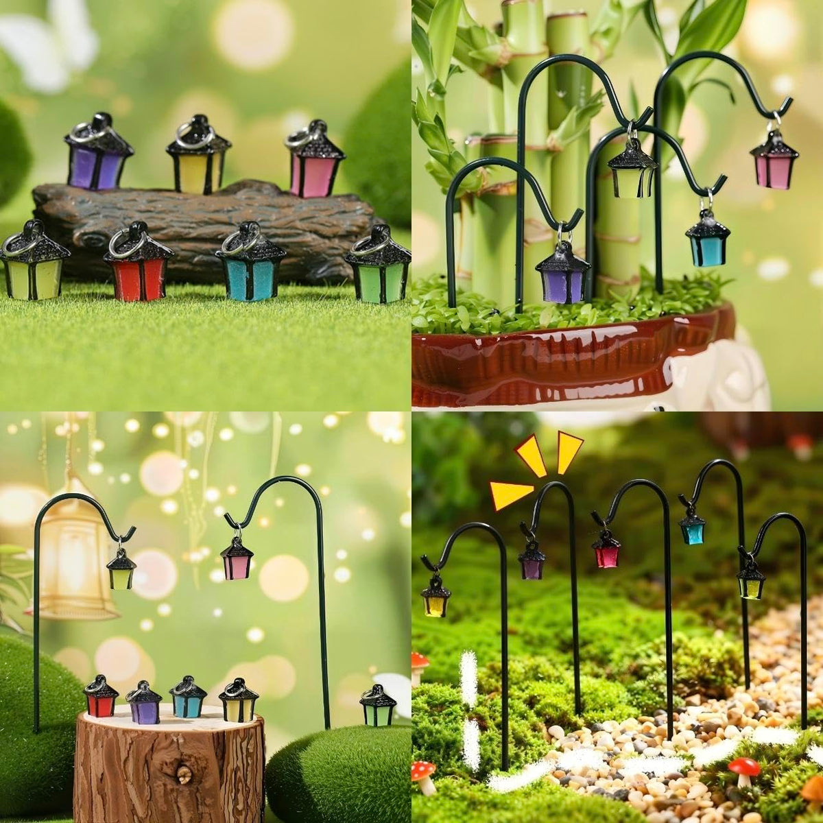 YAHUIEPIUS colorful-7-piece-variety-pack brightens fairy villages and party centerpieces