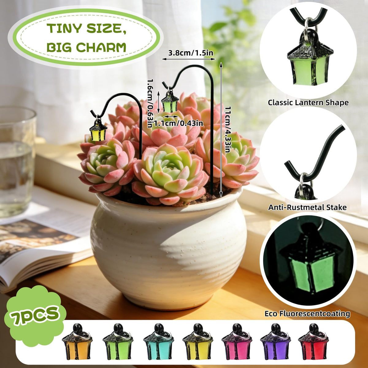 YAHUIPEIUS metal-hooks-ready-hang showcases decorative stakes on terrariums