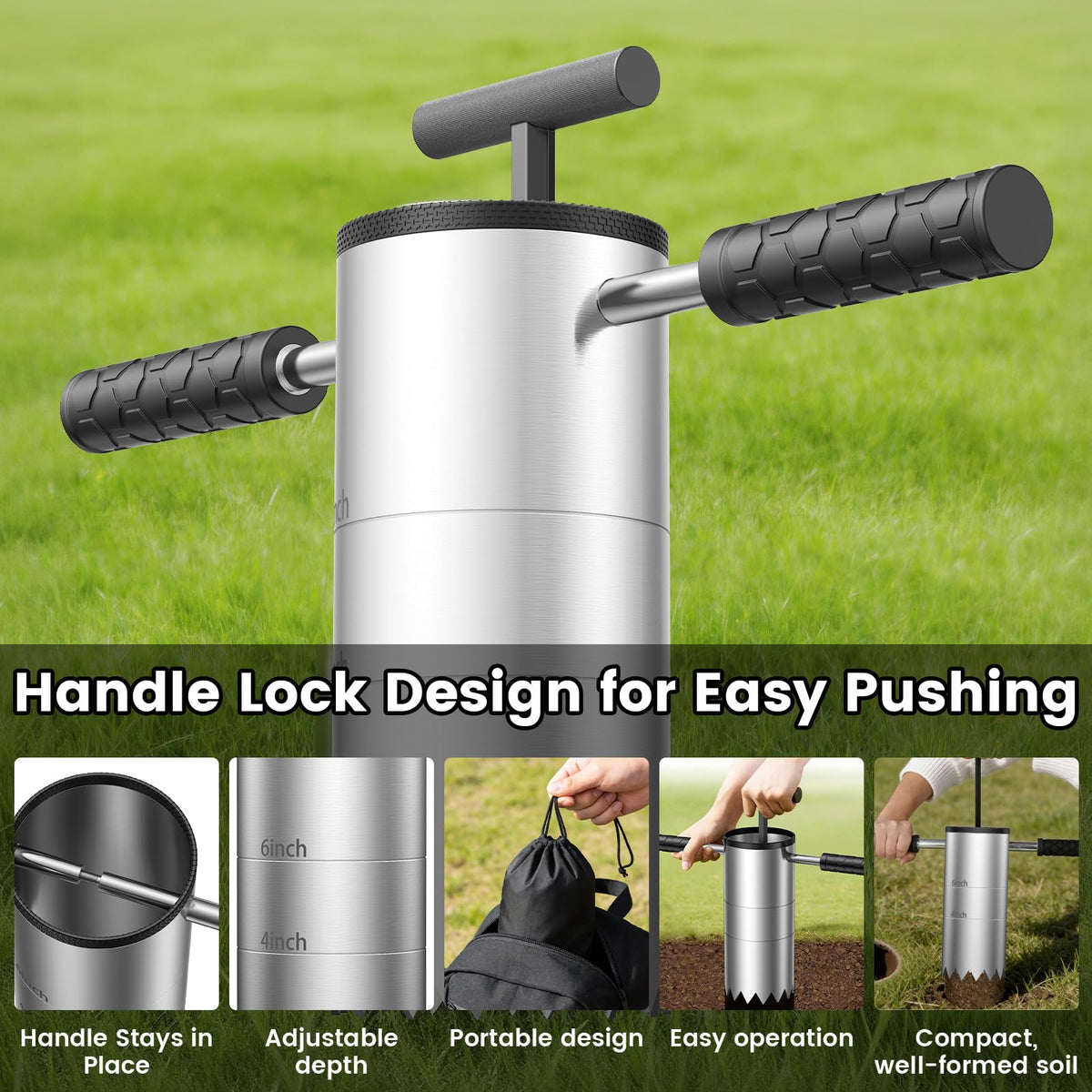 YAJAREN depth marks help set consistent hole depth every time.