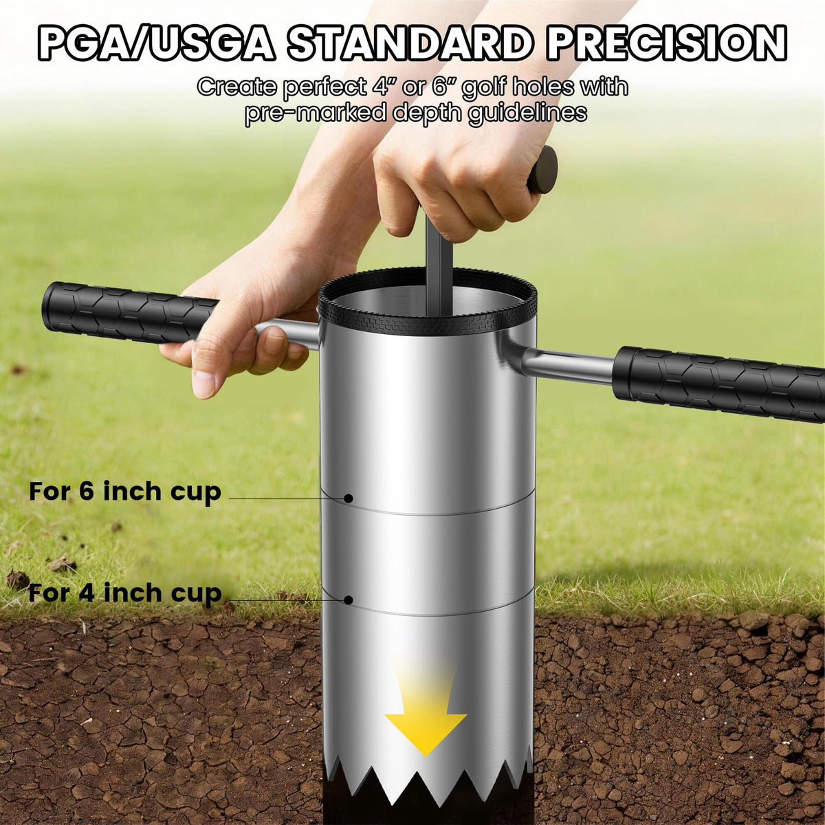 YAJAREN detachable anti-slip handle provides stable grip during hole cutting.