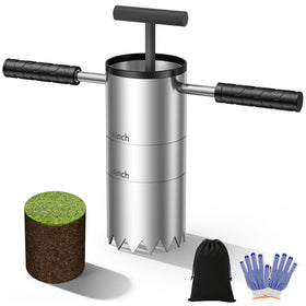 YAJAREN portable golf hole cutter used on a backyard green for USGA 4.25-inch holes.