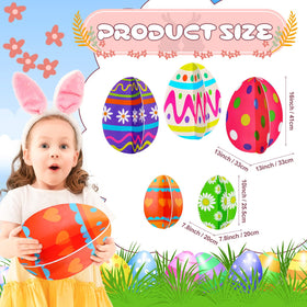 Yalikop 3D Easter eggs yard signs small size for subtle garden charm