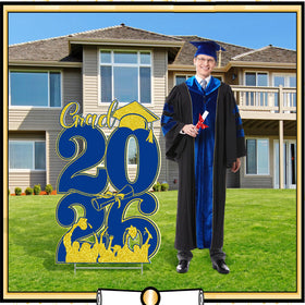 Yalikop grad party yard poster doubles as indoor wall decor.