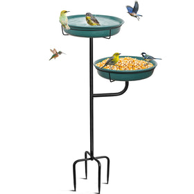 YALINKA freestanding birdbath bowl ready to attract birds to your garden
