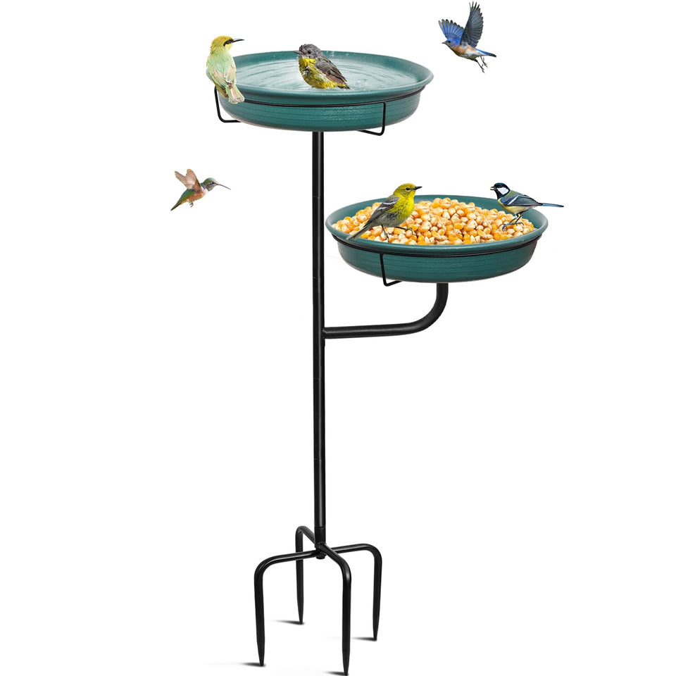 YALINKA freestanding birdbath bowl ready to attract birds to your garden