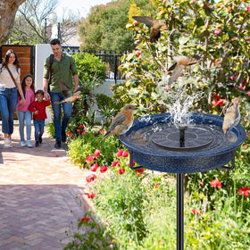 YALINKA easy-clean birdbath bowl shown detachable for quick cleaning.