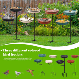 YALINKA garden decorative birdbath enhances yard charm