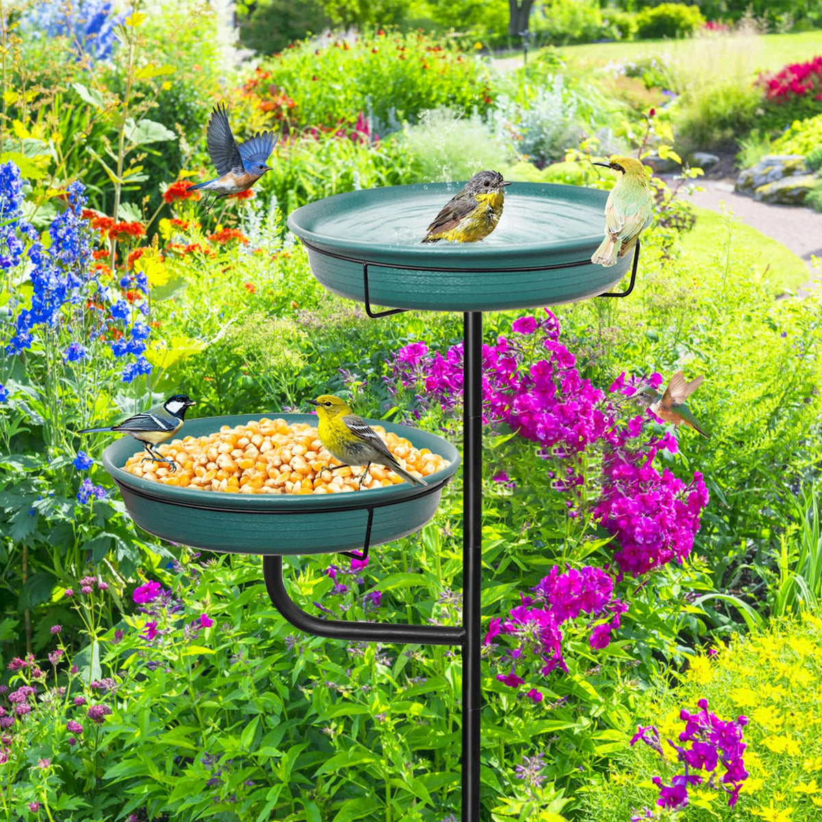 YALINKA solar fountain-ready option for added ambiance