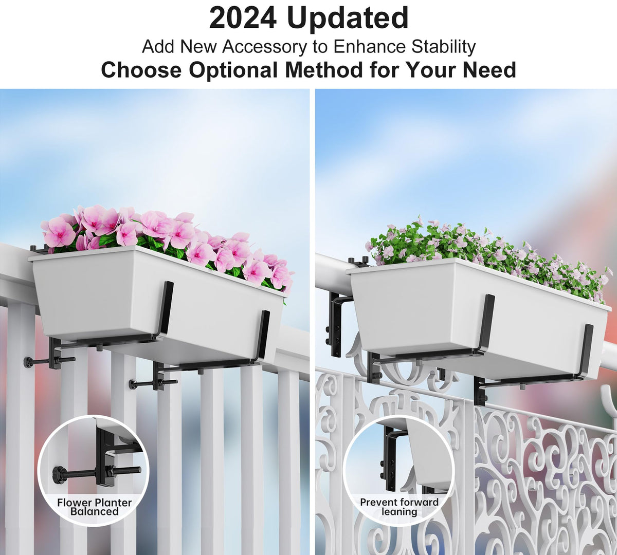 Y&M wall-mountable planter bracket suitable for indoor or outdoor walls.