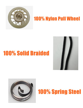 Includes recoil, rope, and nuts for quick replacement.