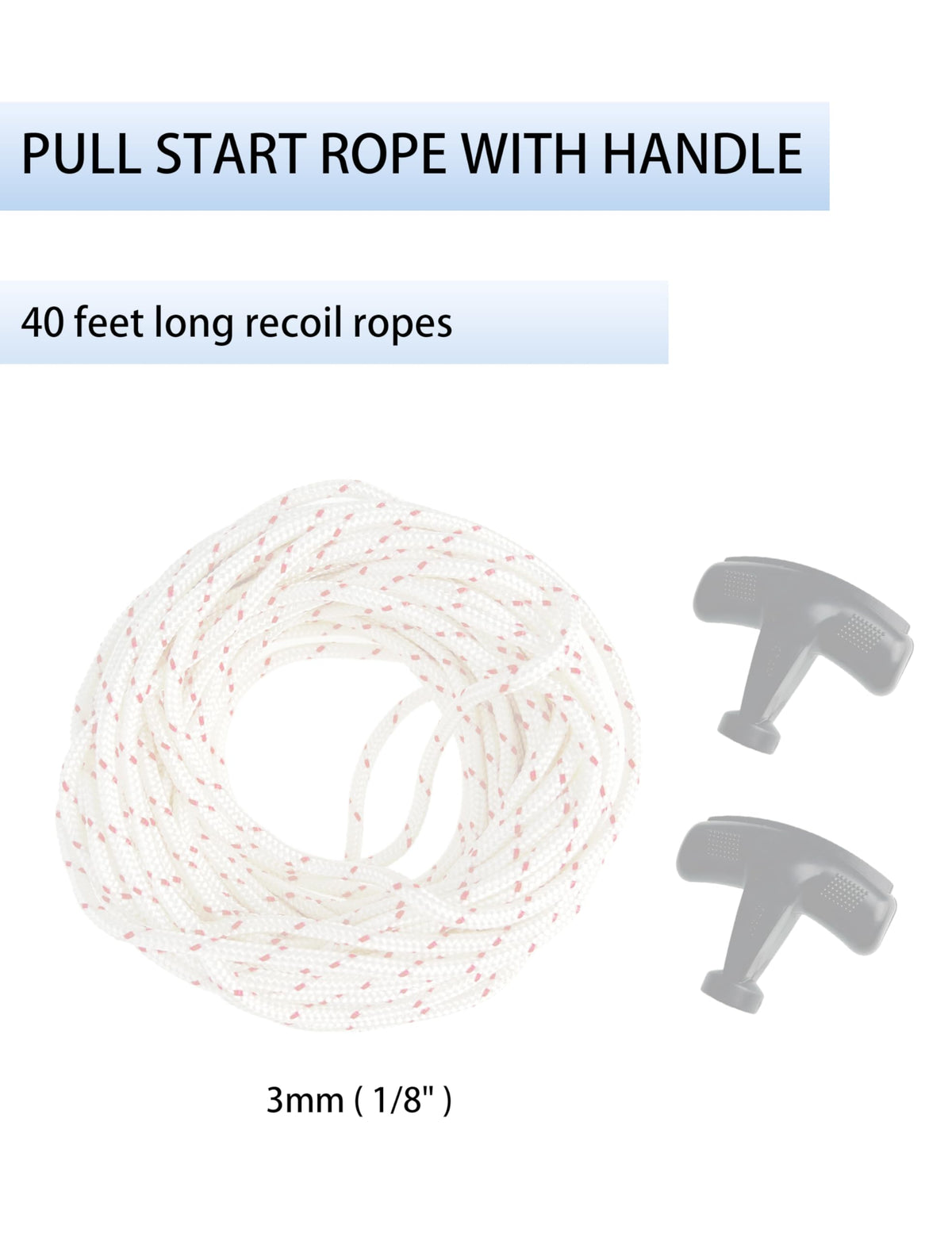YAMAKATO nylon 66 braided cord for durable recoil starts