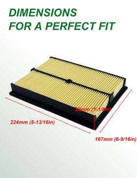 YAMAKATO air filter cleaner kit visual for Rato 670cc and 739cc engines enabling thorough filtration