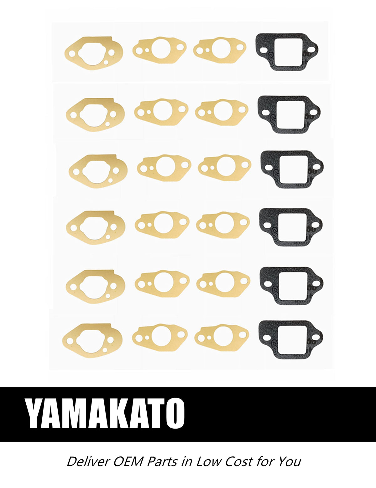 YAMAKATO engine compatibility range graphic shows broad Honda coverage