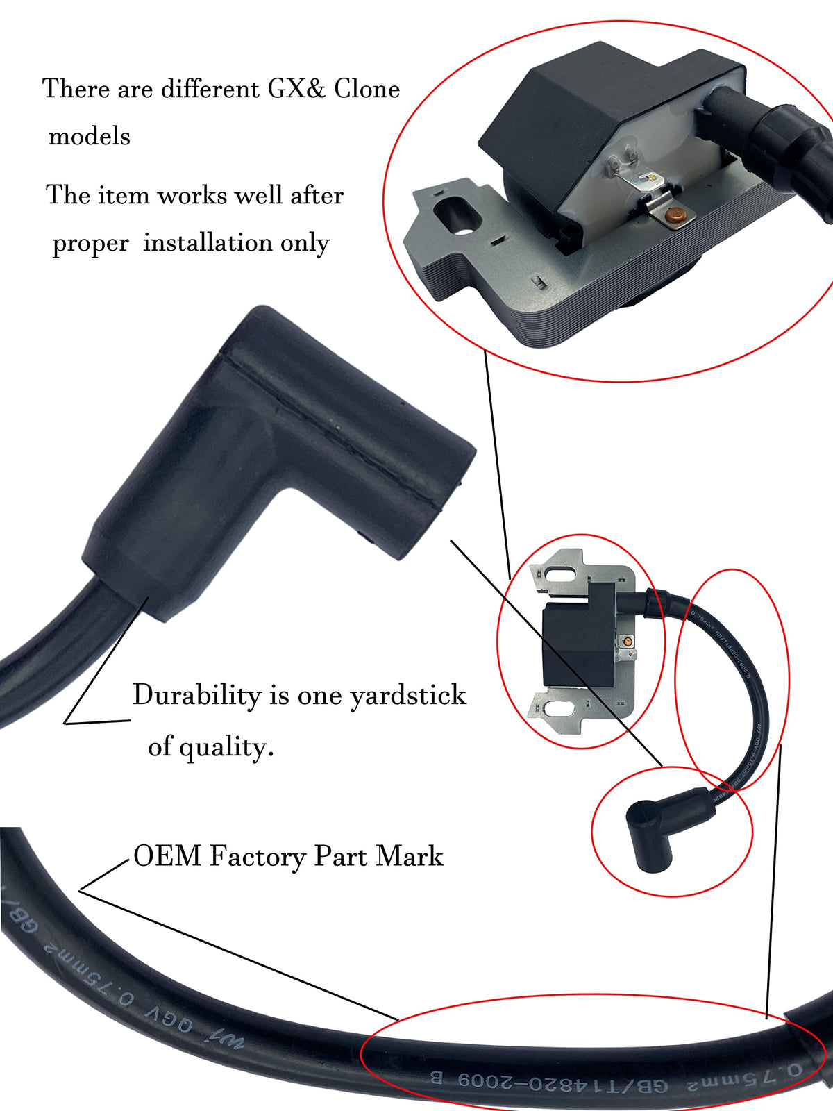 YAMAKATO GC ignition coil packaging shows compatibility.