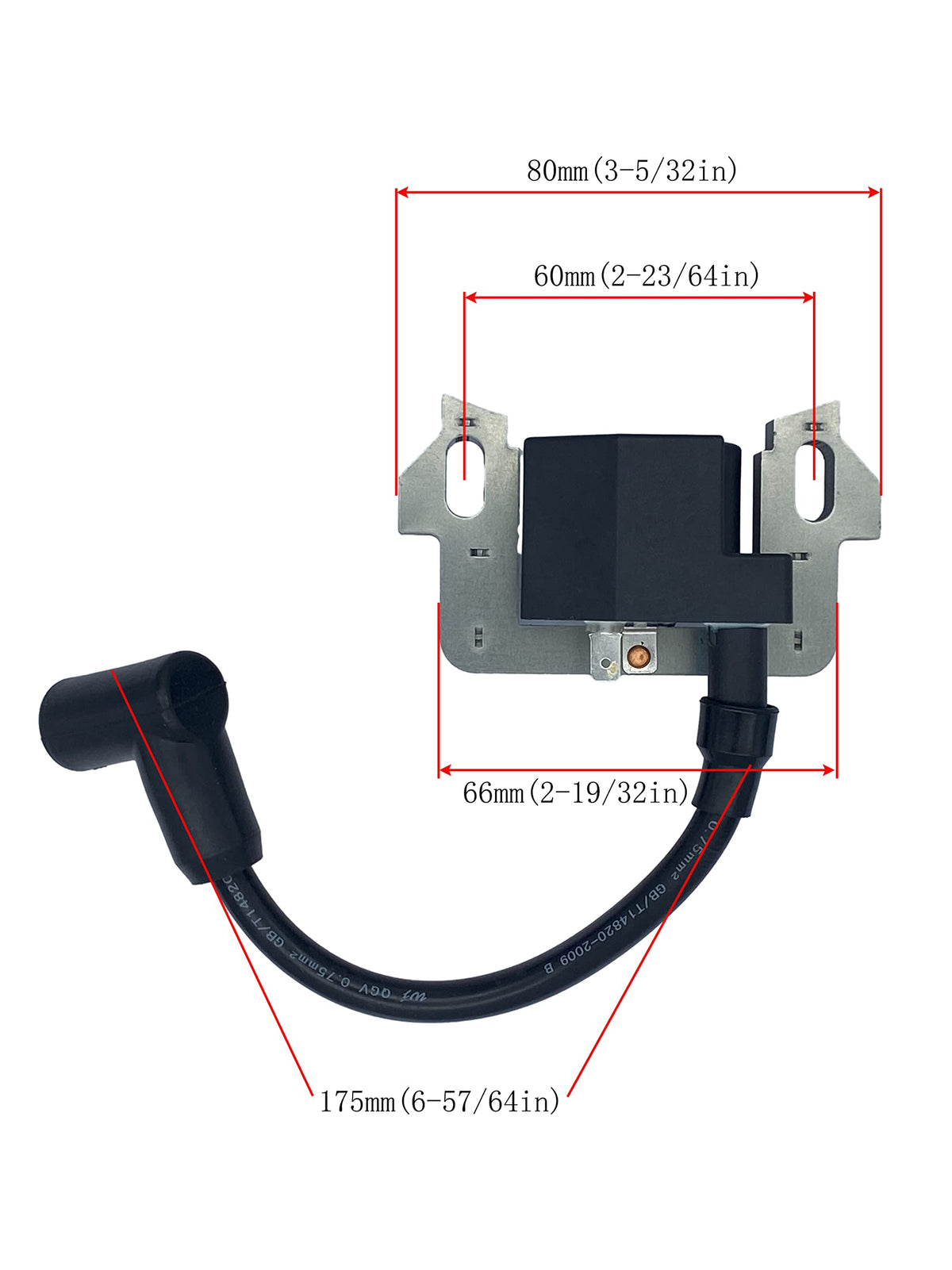 YAMAKATO GC ignition coil closeup-terminal: clean spark path.
