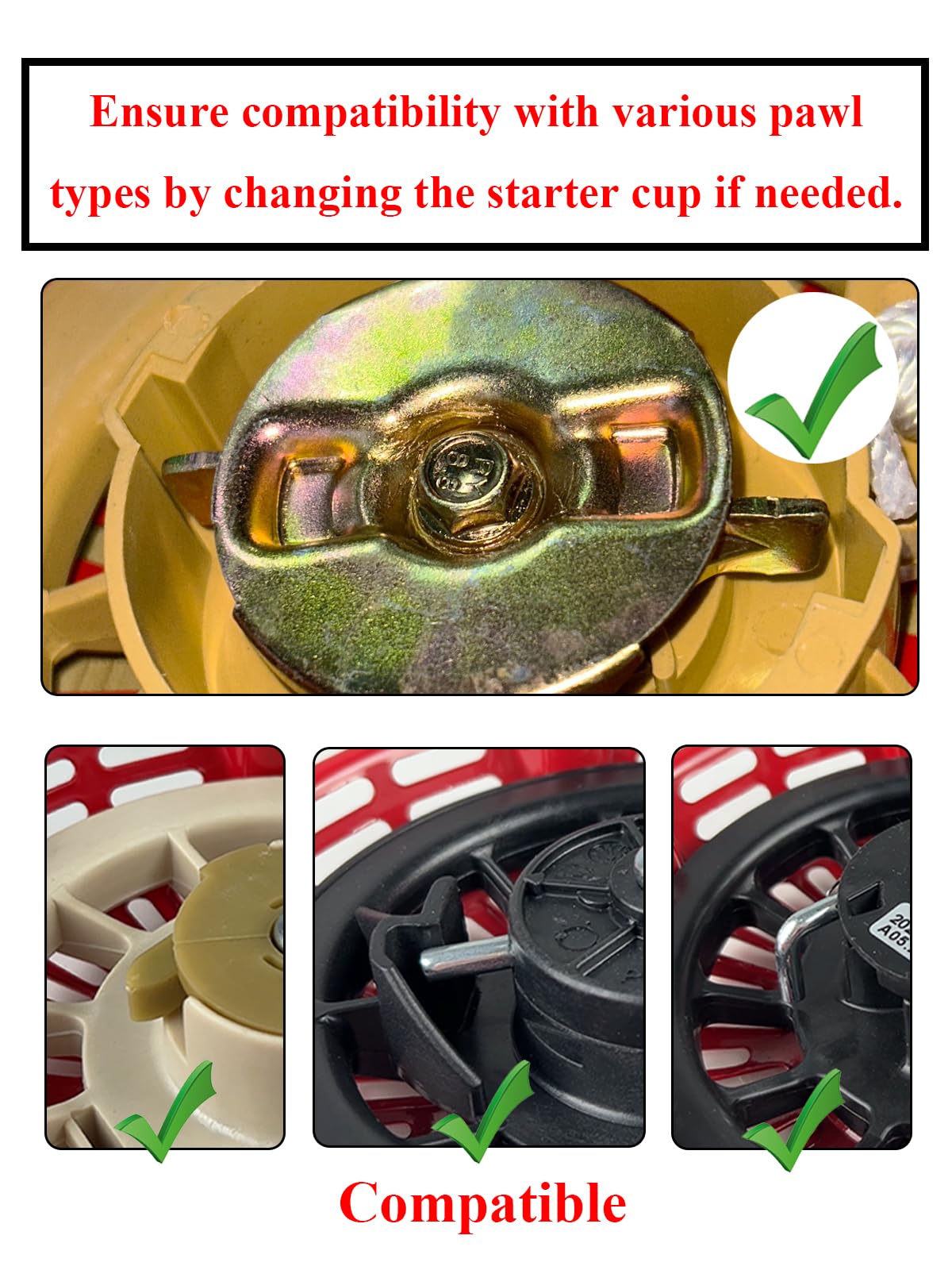 YAMAKATO GX200 recoil starter shown for reliable engine starts.