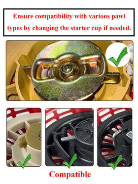 YAMAKATO GX200 recoil starter shown for reliable engine starts.