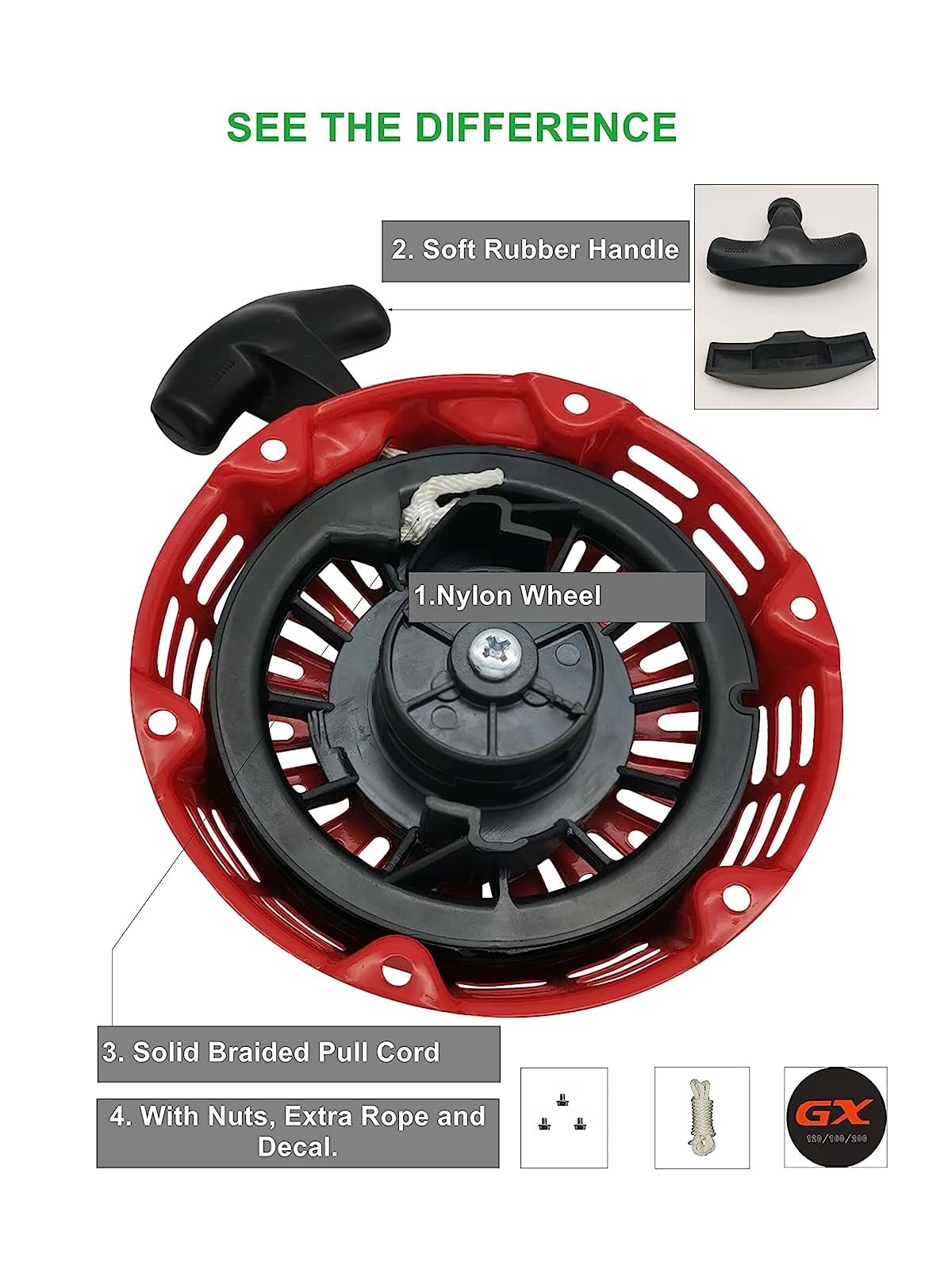 YAMAKATO Honda-clone pulley cup included for secure mounting.