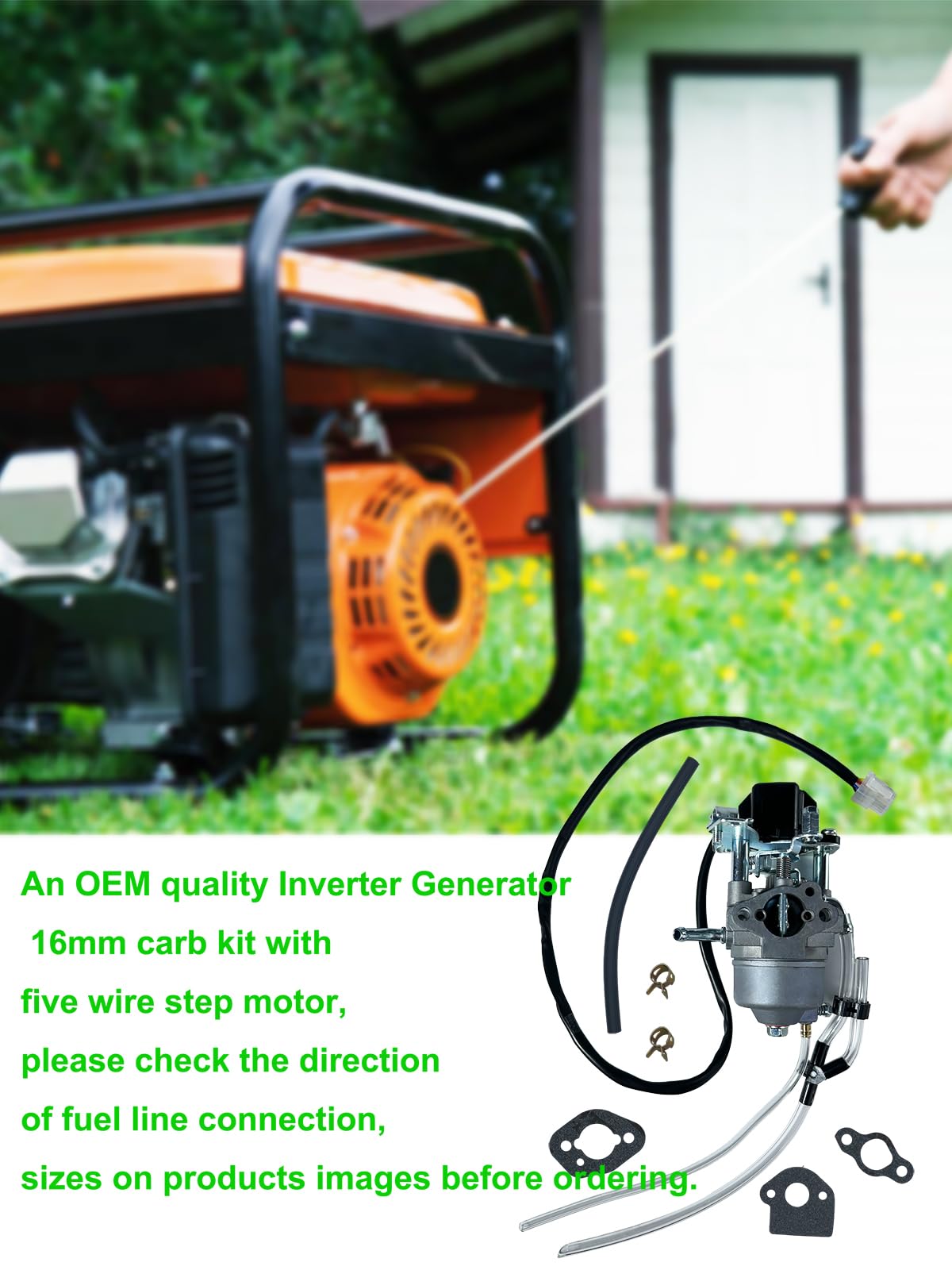 Complete kit includes essential parts for easy generator installation.