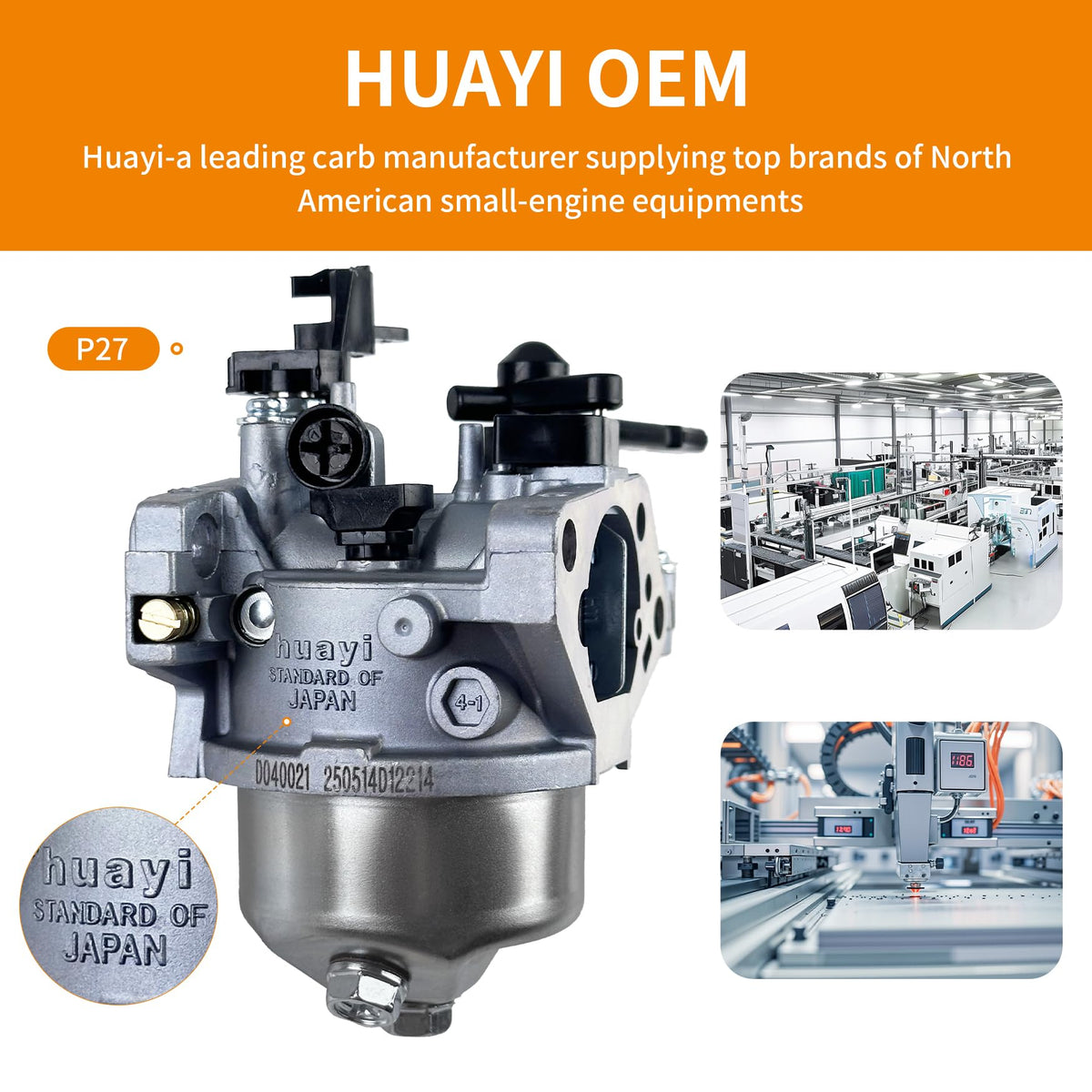 YAMAKATO Huayi P27 gasket set included for easy mounting