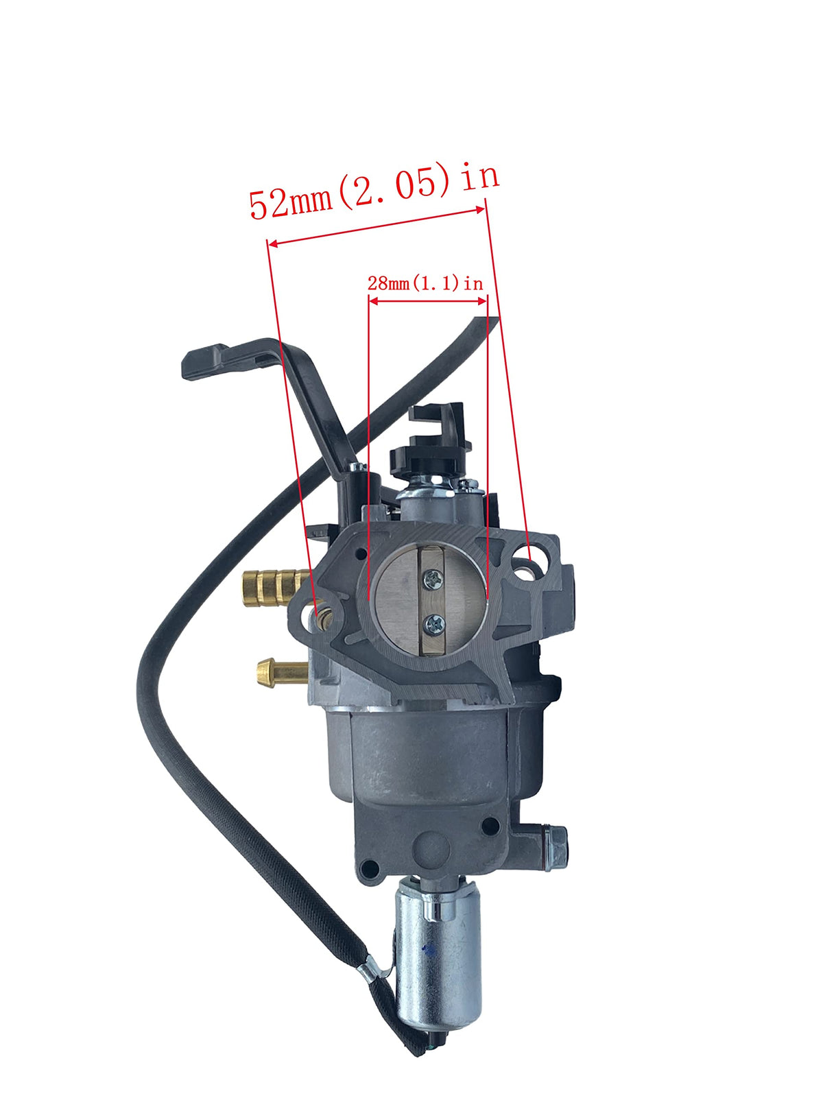 YAMAKATO Huayi P28-H-4 carburetor back view showing attachment points