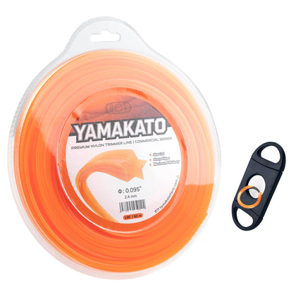 YAMAKATO pentagonal trimmer line spool with 0.095 inch diameter for universal use.