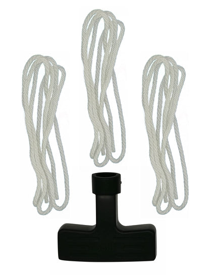 YAMAKATO Predator 212 pull cord rope close up, durable nylon line for recoil starters.