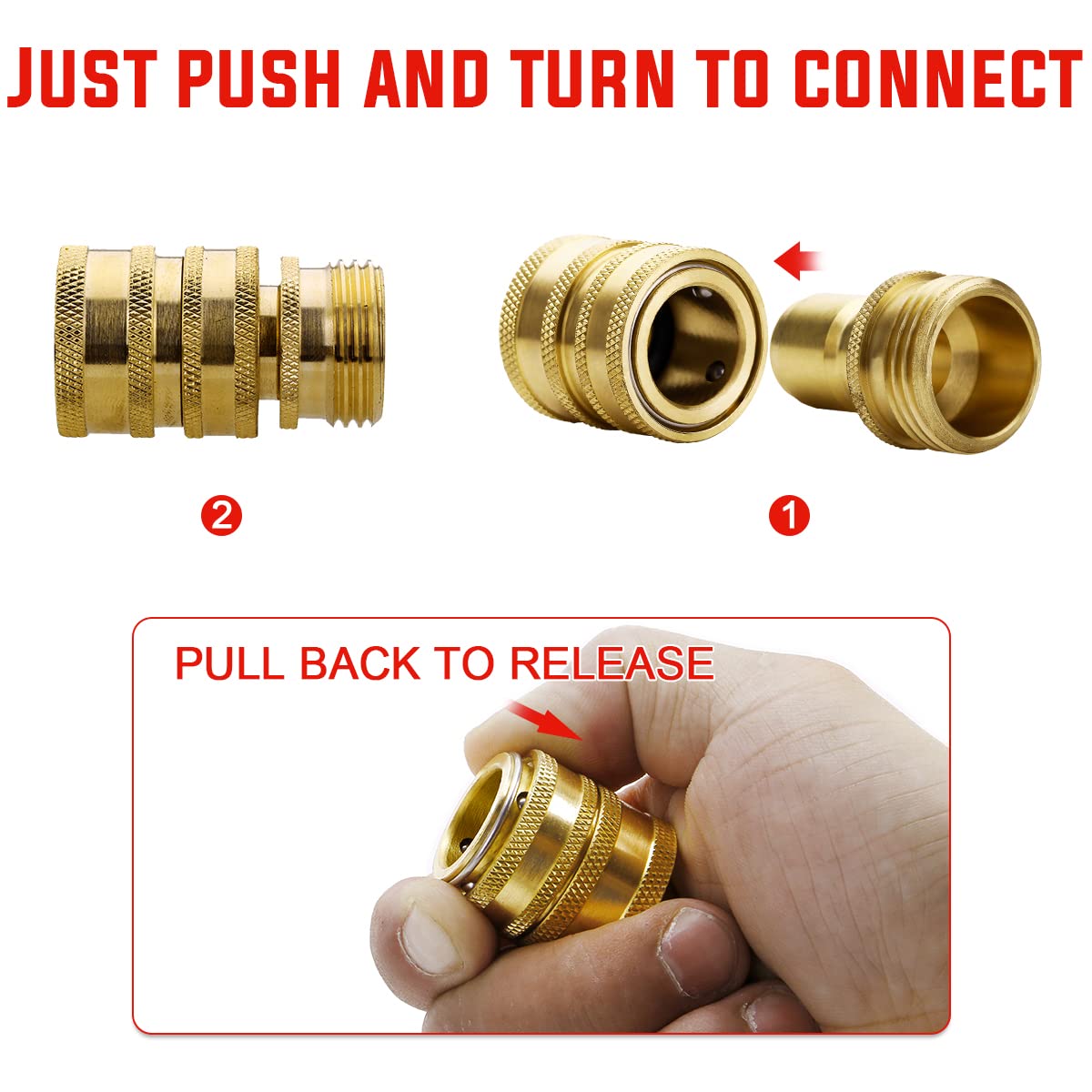 YAMATIC four-ball locking system provides secure, reliable connections
