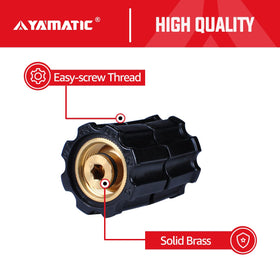 YAMATIC adapter material details brass and ABS for durable performance