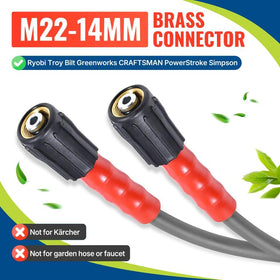 YAMATIC cold-water rated hose suitable for residential use up to 140°F.