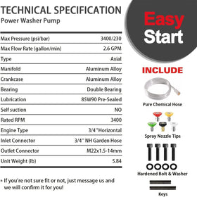 YAMATIC compatibility guide shows replacements for Simpson, Honda, and Karcher.
