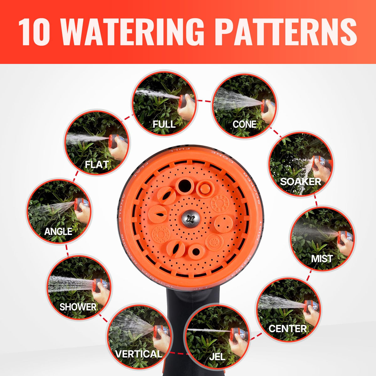 YAMATIC garden hose 75ft kinkless design prevents twists during use.
