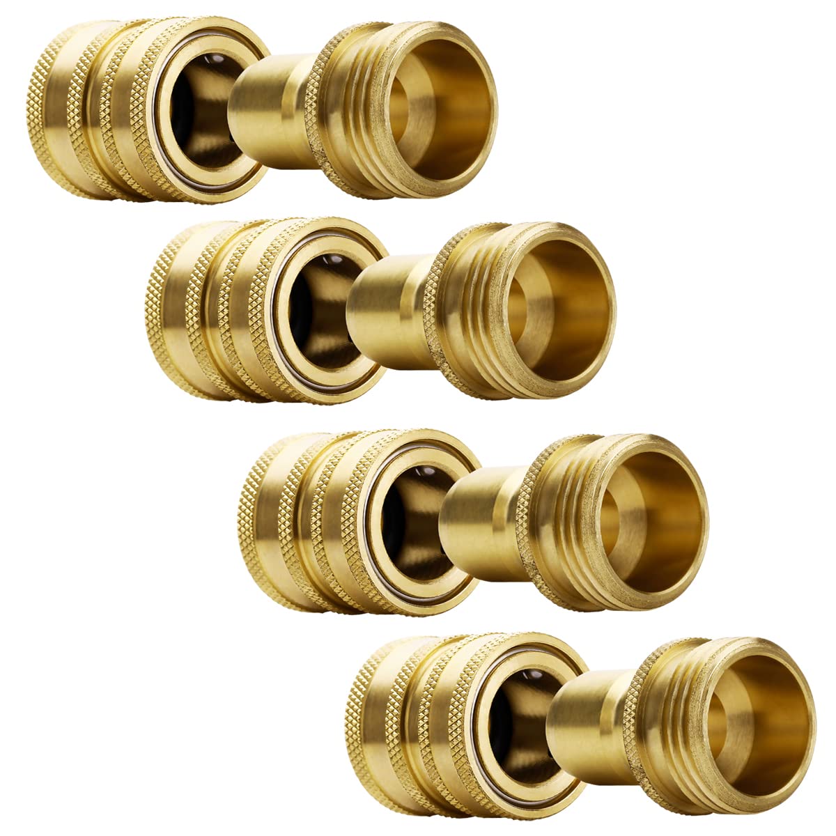 YAMATIC garden hose quick connect assembly shows easy setup