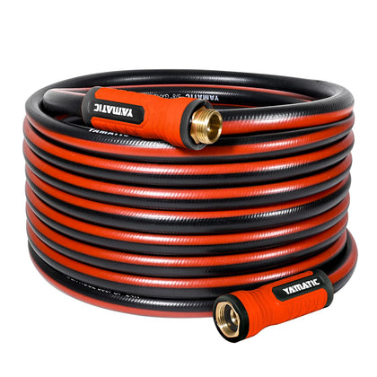 YAMATIC heavy-duty hose with 360° swivel handle for easy setup and use