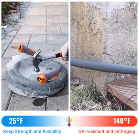 YAMATIC all-weather design remains flexible from 25 to 140 degrees Fahrenheit