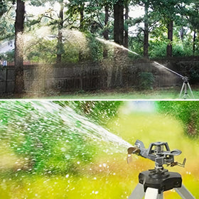 YAMATIC heavy-duty metal base providing durable support for irrigation setup