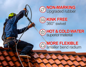 YAMATIC hose steel-wire braiding detail adds strength and kink resistance.