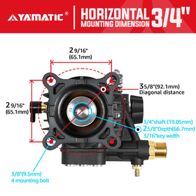 YAMATIC siphon tube with filter plus mounting bolts included.