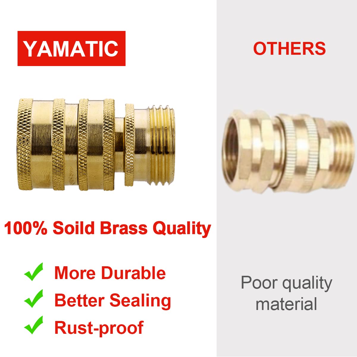 YAMATIC lead-free design supports safer outdoor watering setups