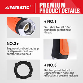 YAMATIC leak-free seal prevents drips during outdoor tasks.
