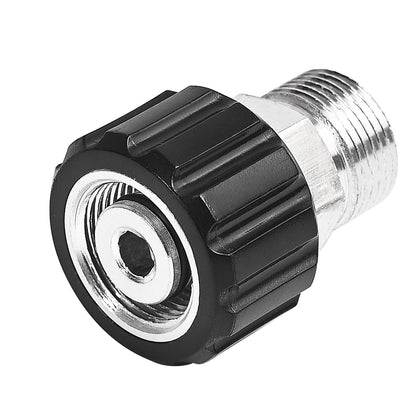 YAMATIC pressure washer adapter connects M22-14mm female to M22-15mm male for versatile hoses