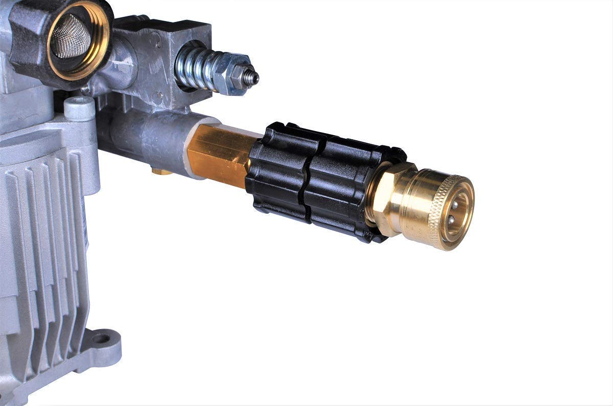 YAMATIC pressure washer setup using stabilizer to improve reliability during cleaning