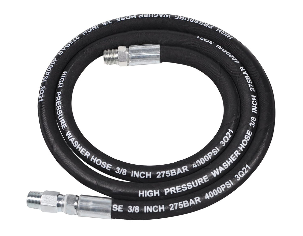 YAMATIC whip hose with swivel connector for easy alignment and reduced kinks