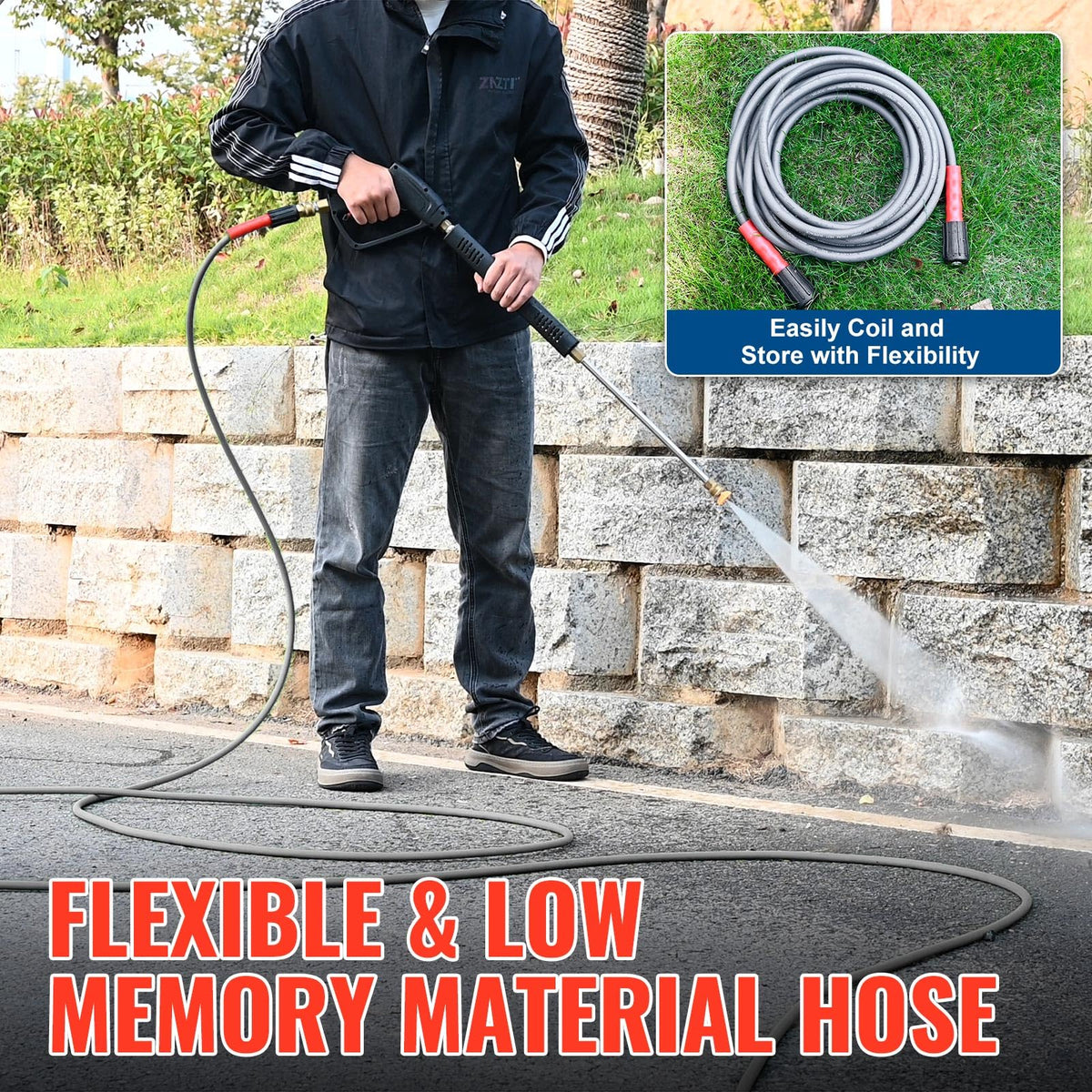 YAMATIC reinforced bend restrictors reduce wear during routine use.